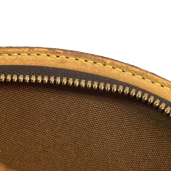 LOUIS VUITTON LV Logo Ellipse MM Hand Bag Monogram Leather Brown - Picture 10 of 16